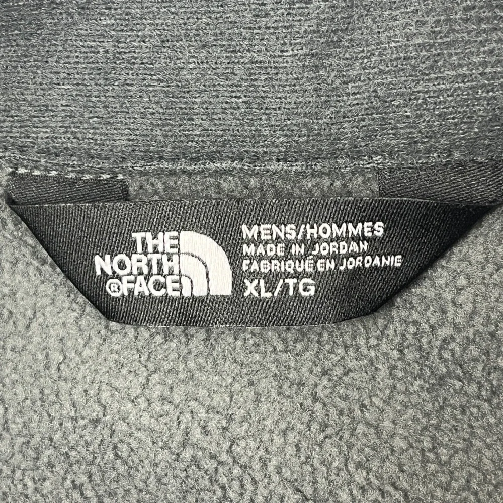 The North Face Skyline Half Zip Fleece Jacket Men XL Dark Grey Heather Logo‎ NWT